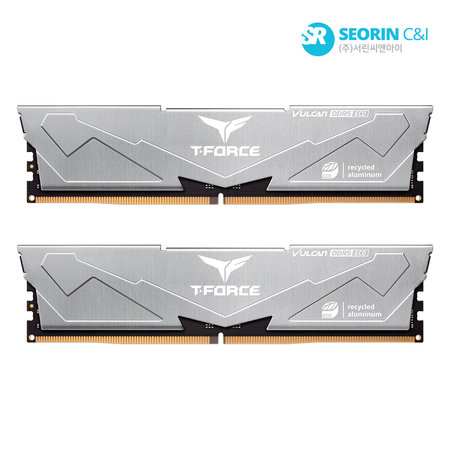 [서린공식] TeamGroup T-Force DDR5-6000 CL38 Vulcan ECO 패키지 서린 32GB(16Gx2)