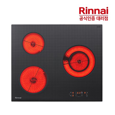 린나이 하이라이트 3구 전기레인지 RH-B33A 라디언트