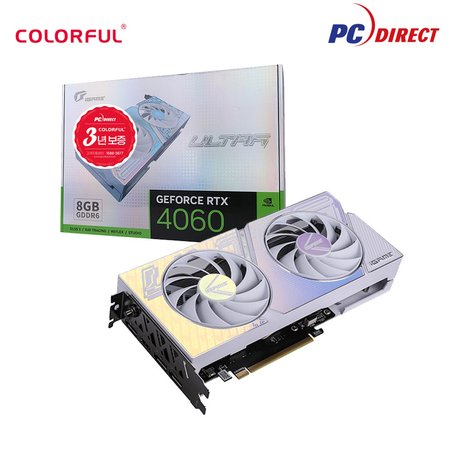 COLORFUL iGame 지포스 RTX 4060 ULTRA DUO OC D6 8GB White 피씨디렉트