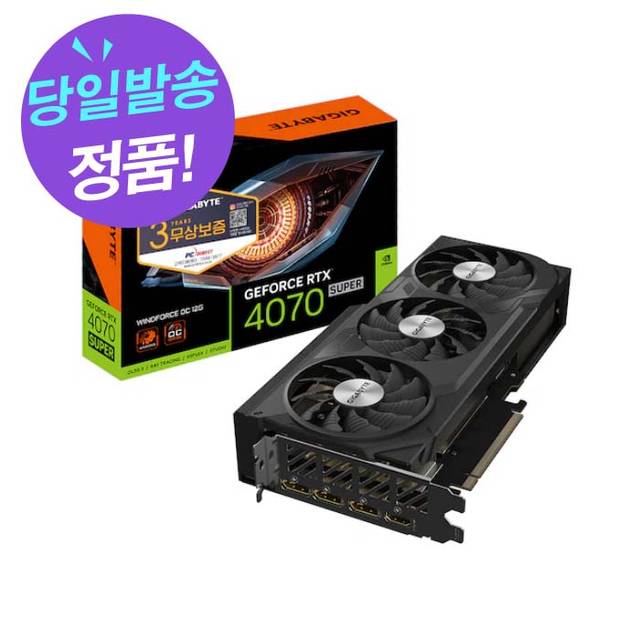 GIGABYTE 지포스 RTX 4070 SUPER WINDFORCE OC D6X 12GB 제이씨현