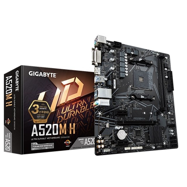 GIGABYTE A520M H 듀러블에디션 제이씨현