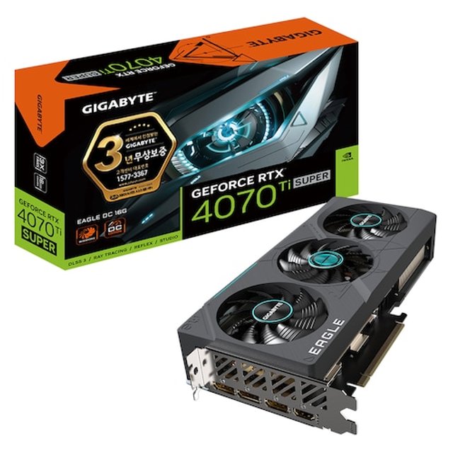 GIGABYTE 지포스 RTX 4070 Ti SUPER EAGLE OC D6X 16GB 제이씨현