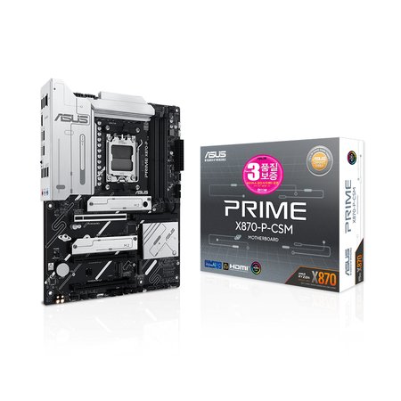 ASUS PRIME X870-P-CSM STCOM 에이수스 컴퓨터 게이밍 PC 메인보드 AMD CPU추천