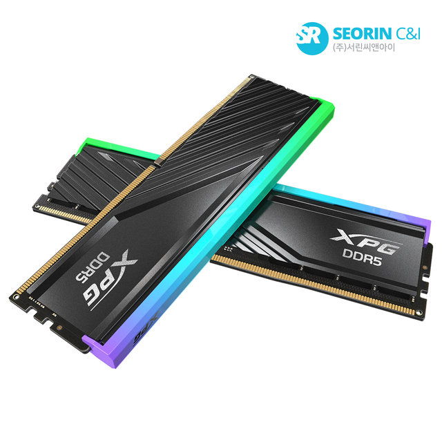 [서린공식] ADATA DDR5-6000 CL30 LANCER BLADE RGB 블랙 패키지 서린 (64GB(32Gx2))