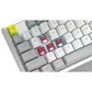 [커세어] K70 CORE SE 리니어 적축 화이트 KR 기계식 게이밍 사무용 저소음