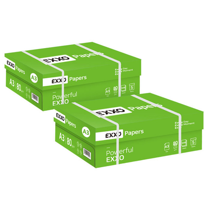 엑소 EXXO A3 복사용지 A3용지 80g 1250매 2BOX