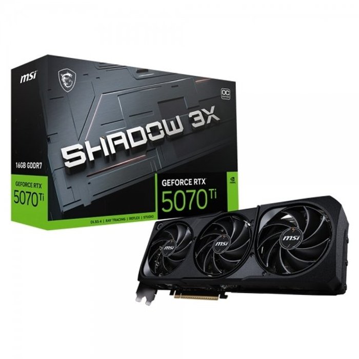 MSI 지포스 RTX 5070 Ti 쉐도우 3X OC D7 16GB /Nt