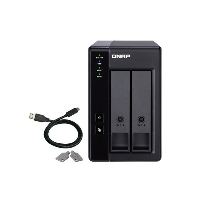 큐냅 QNAP TR-002 2BAY DAS 확장형 스토리지 -하드미포함-