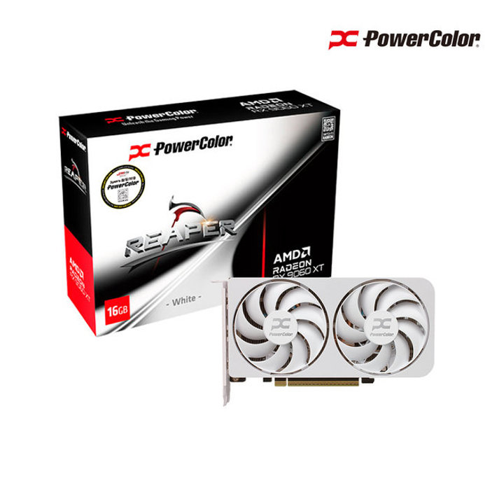 파워컬러 PowerColor 라데온 RX 9060 XT Reaper White D6 16GB 예약판매