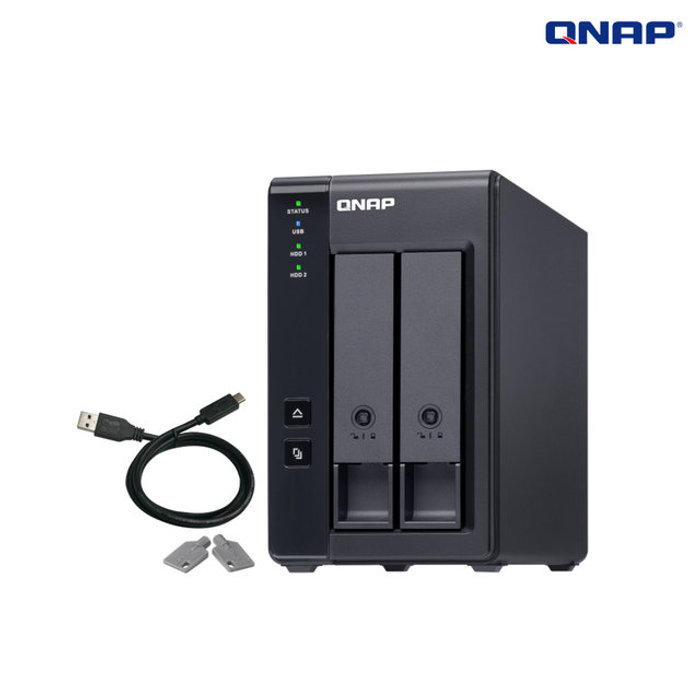 QNAP TR-002 2Bay DAS 확장유닛 하드 미포함 공식수입사