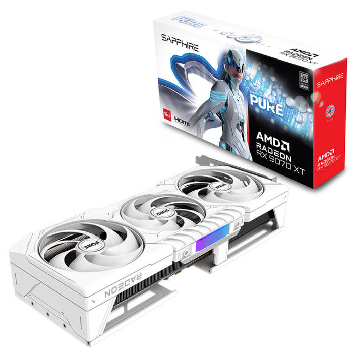 사파이어 SAPPHIRE 라데온 RX 9070 XT PURE OC D6 16GB VGA