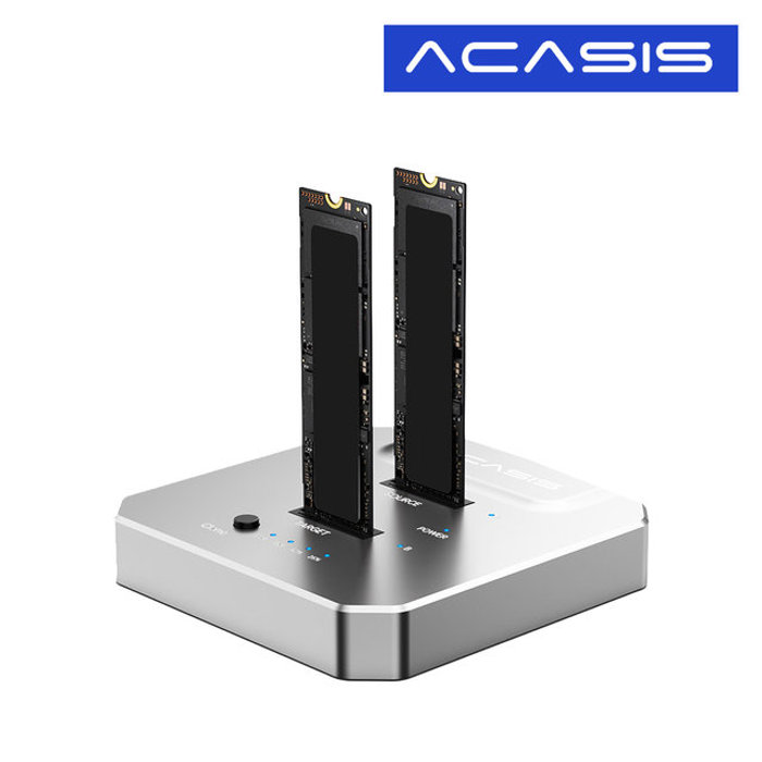 하이마트 안심케어 아카시스 EC-6605Pro M.2 NVMe SSD 20Gbps 도킹 스테이션 2베이 SSD 외