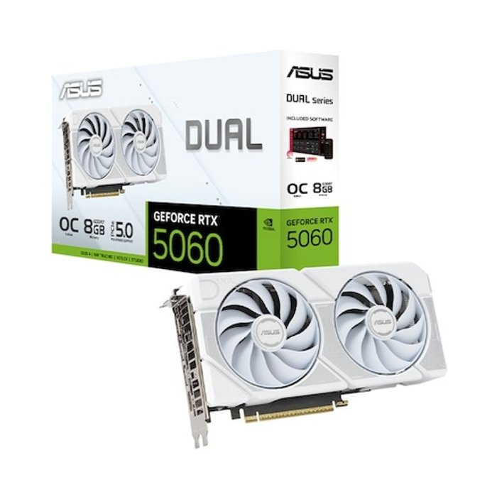 ASUS DUAL 지포스 RTX 5060 WHITE OC D7 8GB 인텍앤컴퍼니
