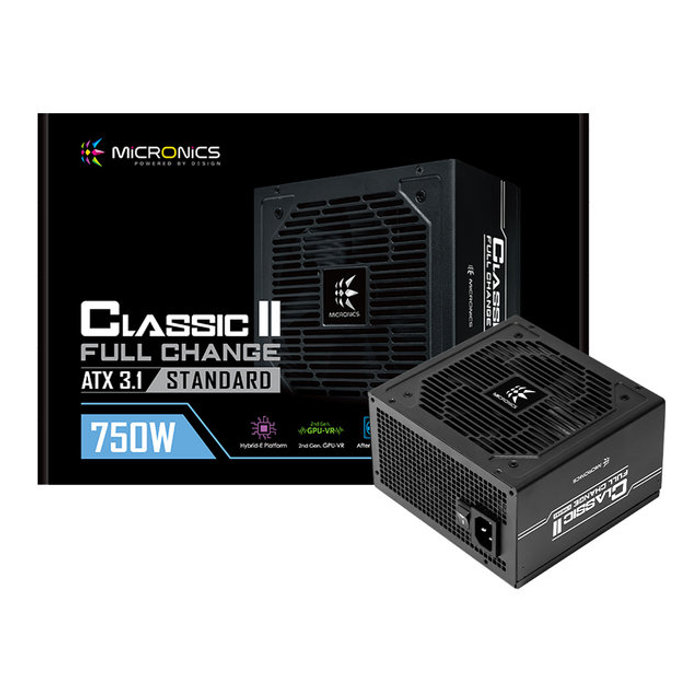 마이크로닉스 Classic II 풀체인지 750W 80PLUS STANDARD ATX3.1 블랙 파워서플라이
