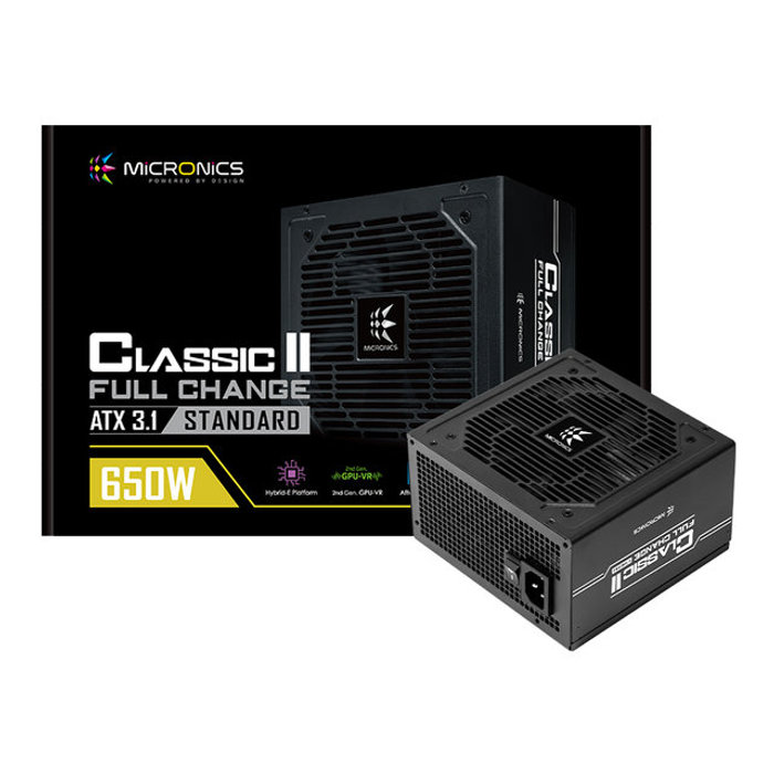 마이크로닉스 Classic II 풀체인지 650W 80PLUS STANDARD ATX3.1 블랙 파워