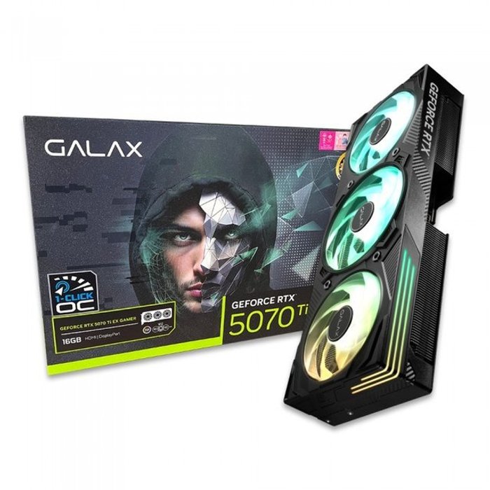 갤럭시 GALAX 지포스 RTX 5070 Ti EX GAMER BLACK OC D7 16GB S