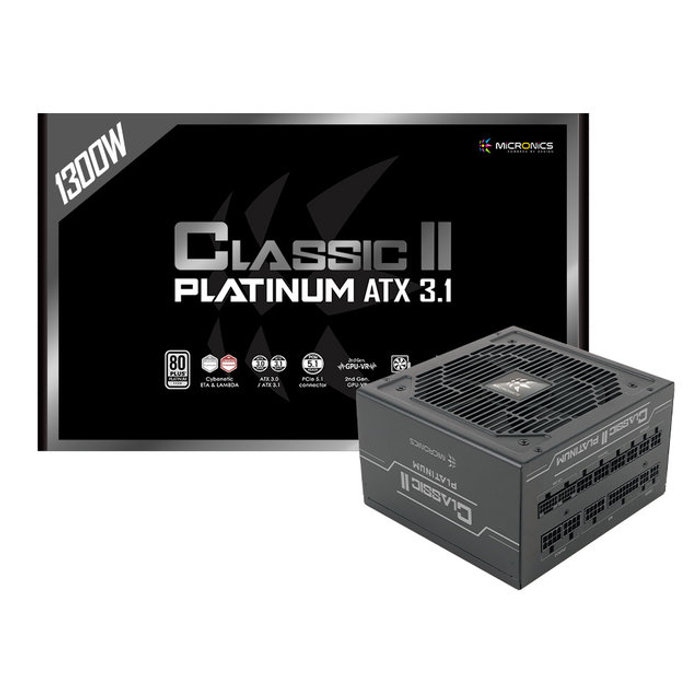 공식총판 마이크로닉스 Classic II 1300W 80PLUS 플래티넘 ATX3.1 블랙