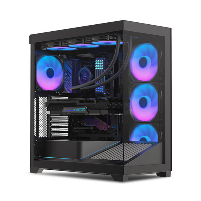 마이크로닉스 WIZMAX ML-420 에어로 블랙 PC케이스