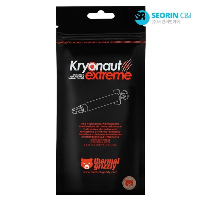 써멀 그리즐리 서린공식 Thermal Grizzly Kryonaut Extreme 6g