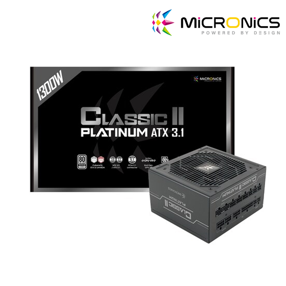 마이크로닉스 Classic II 1300W 80PLUS플래티넘 ATX3.1 컴퓨터 PC 파워서플라이