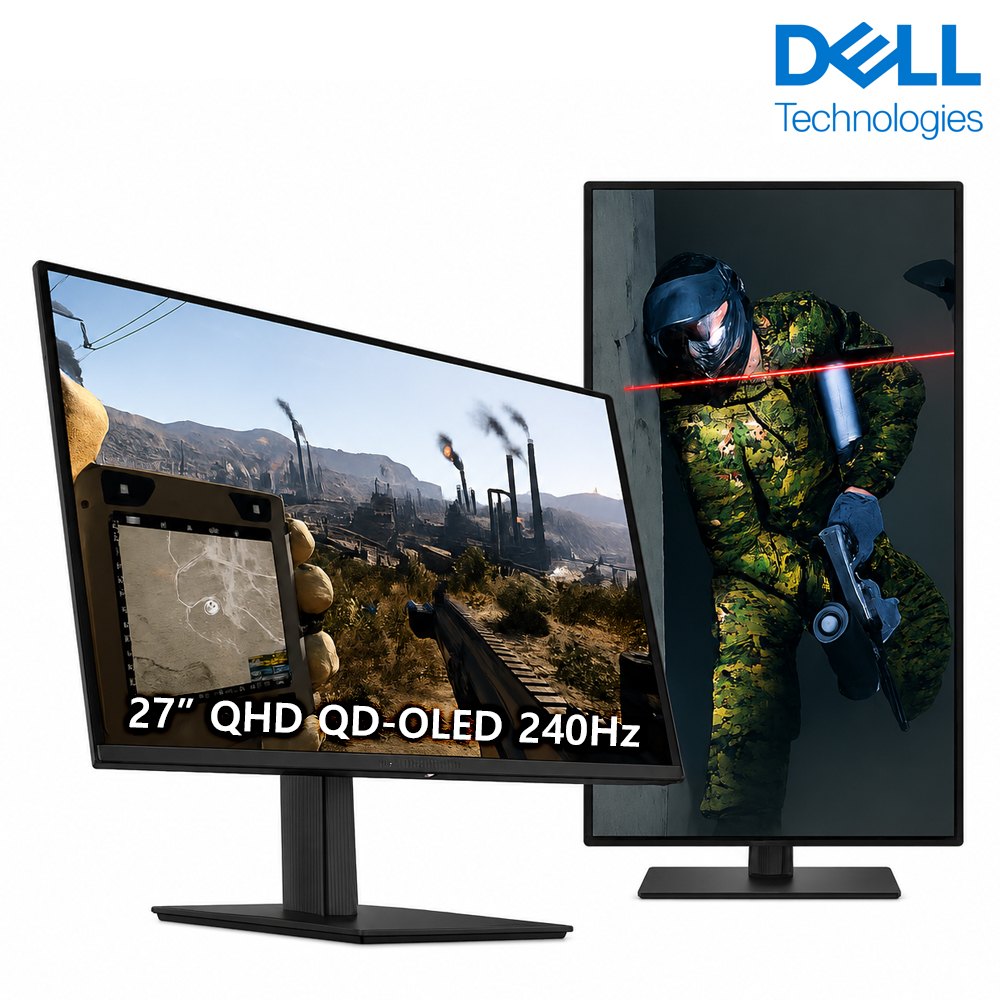 델 에일리언웨어 AW2726DM 게이밍 모니터 27 67.32cm QD-OLED QHD 240Hz 0.03ms