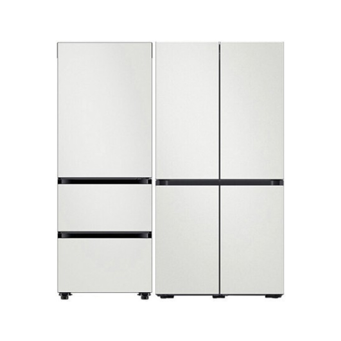 삼성전자 삼성 비스포크 냉장고 김치냉장고 세트 전체코타화이트 RM70F64R1A+RQ33DB74C1AP