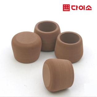 10282_ 의자 다리용 체어슈즈3호4P/SET(브라운)-47494