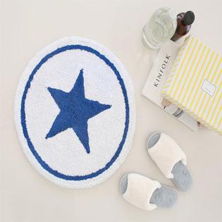 빅스타 원형 발매트 (화이트)