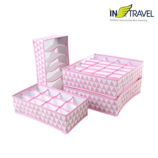 부직포수납함 5종(핑크) NO.1002