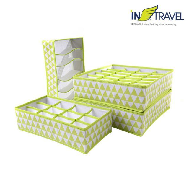 부직포수납함 5종(그린) NO.1002