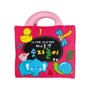 유아용 감성완구_까꿍헝겊책_5권)하나 둘 셋 숫자놀이 1권 [하이마트]