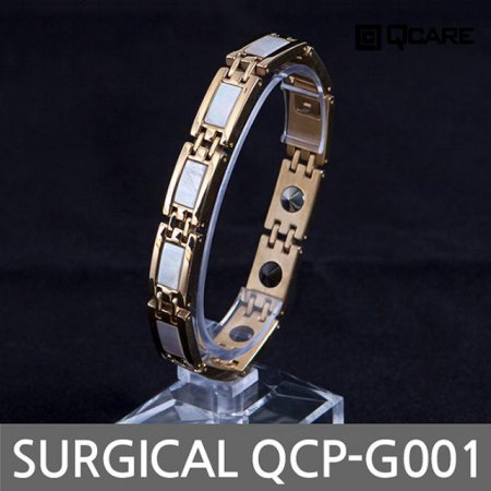  써지컬 게르마늄 자석 팔찌 QCP-G001 (골드 S)