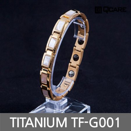  티타늄 게르마늄 자석 팔찌 TF-G001 (골드 L)