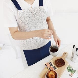 밀키웨이 어깨앞치마-네이비