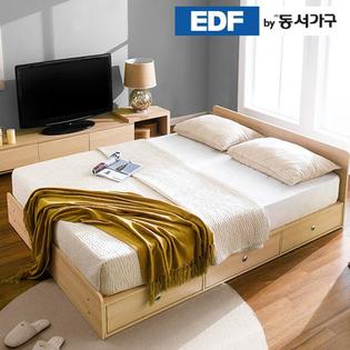 XXXXXX판매종료XXXXXXEDFby동서가구 루젠 깊은서랍 퀸 침대 프레임 DF636026 _메이플화이트 콤비