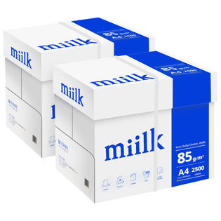 밀크 A4 복사용지(A4용지) 85g 2500매 2BOX(5000매)