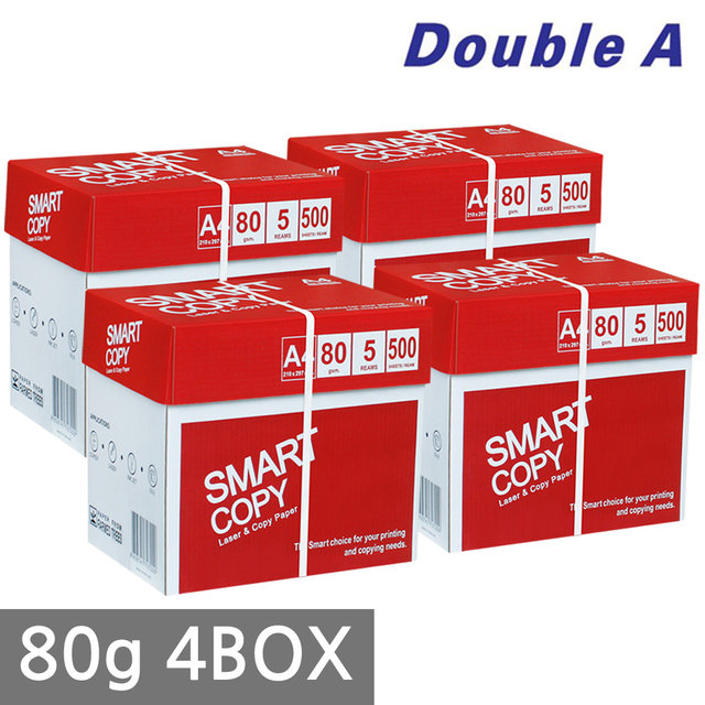 스마트카피 A4 복사용지(A4용지) 80g 2500매 4BOX(10000매)