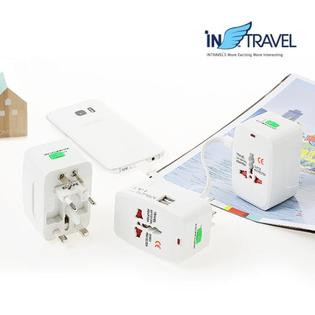 USB 멀티플러그 듀얼포트 / 해외여행 필수품!