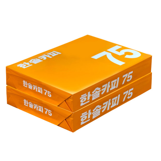 한솔 A4 복사용지(A4용지) 75g 1000매(500매 2권)