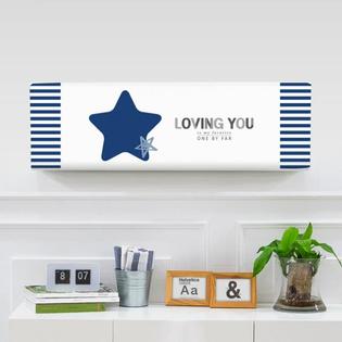 벽걸이에어컨커버 스타네이비(74x27x19)