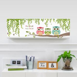 벽걸이에어컨커버 행복부엉이(81x27x19)