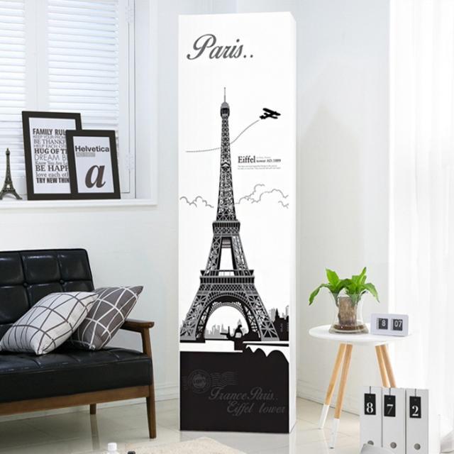 다샵 스탠드에어컨커버 에펠탑(사각_48x25x185)