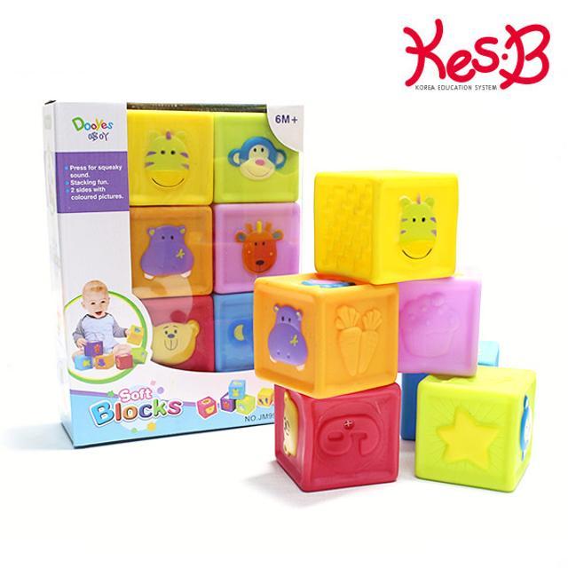 [캐스B]스포츠 말랑 베이비블록 6pcs
