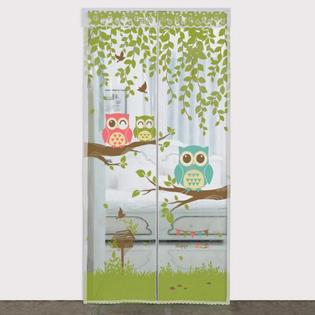 다샵 EVA일체형 방풍 바람막이 행복부엉이 투명 100x210cm
