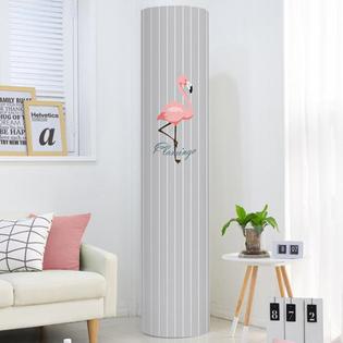 다샵 스탠드에어컨커버 플라밍고(원형_38x38x185)