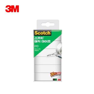 3M 스카치 매직 테이프 1인치 810R-6 18x32