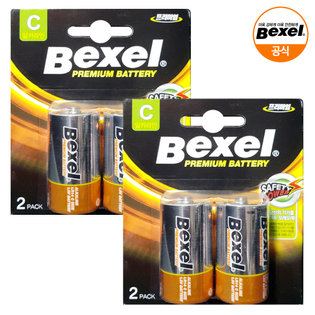 [1만원이상 카드5%] 벡셀 알카라인 건전지 D형 카드형 4알