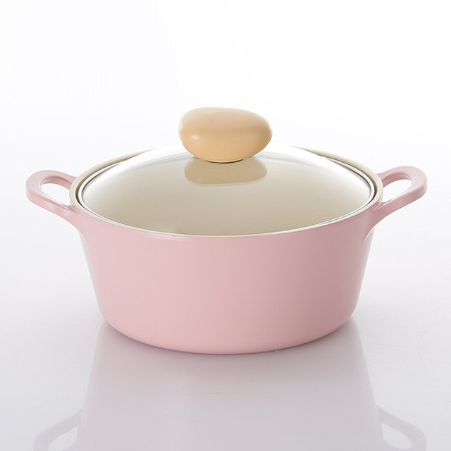 XXXX판매종료XXXX네오플램_레트로_양수냄비(22cm/핑크)XXXX판매종료XXXX