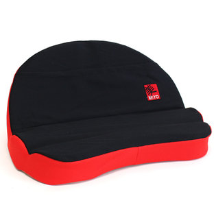 편안한 미요 북쿠션 블랙+레드