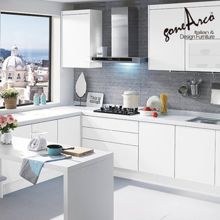 주방시공 싱크대 아모레화이트_3.0m 싱크대